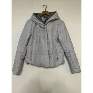 Stio East Butte Jacket Women's Size Small Gray Puffer Coat Hooded Insulated